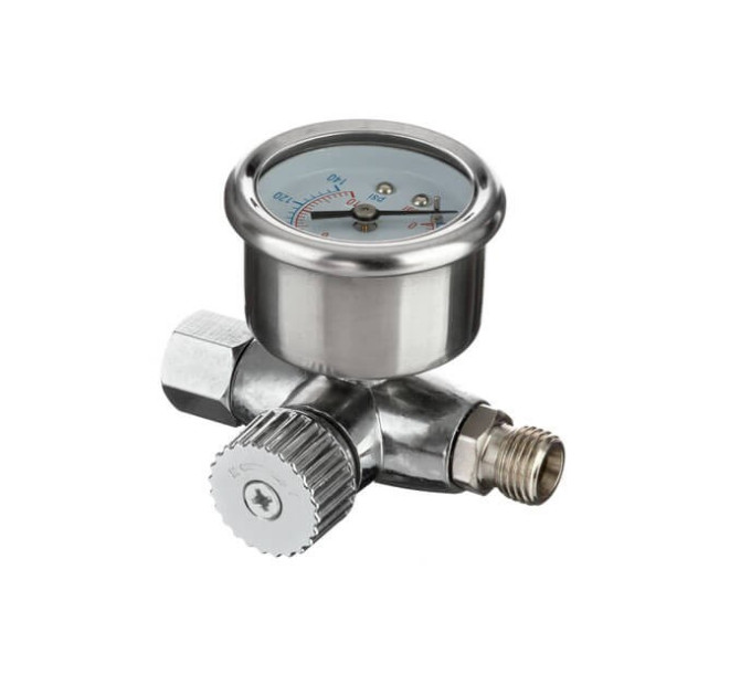 Регулятор давления для краскопультов 1/4", профессиональный INTERTOOL PT-1423