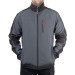 Куртка SOFTSHELL, темна сіра-чорна, тришарова, тканина стрейч 300GSM 100D, з водо- і вітрозахистом, М INTERTOOL SP-3132