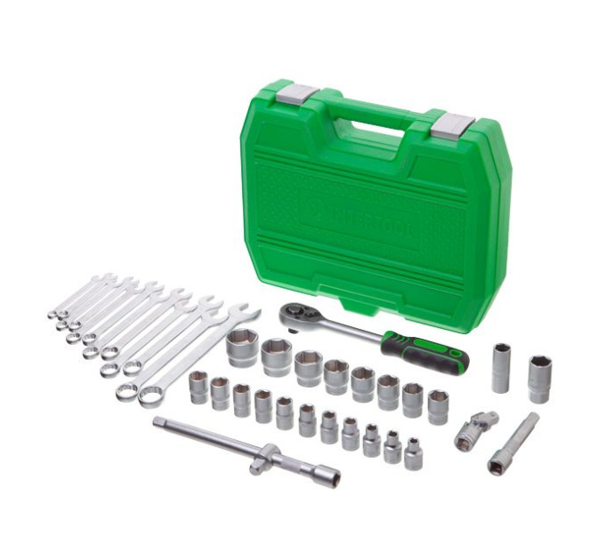 Набор инструментов 1/2", 38 ед. INTERTOOL ET-6038SP