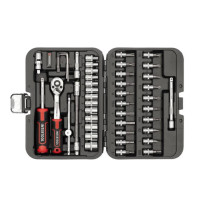 Набор инструментов 46 ед., STORM, 1/4", Cr-V INTERTOOL ET-8046