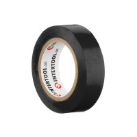 Стрічка ізоляційна 10 м, 17*0,15 мм, чорна INTERTOOL IT-0011