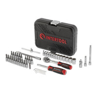 Набор инструментов 46 ед., STORM, 1/4", Cr-V INTERTOOL ET-8046