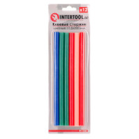 комплект стержней клеевых цветных 11,2*200 мм, 12 ед. INTERTOOL RT-1028