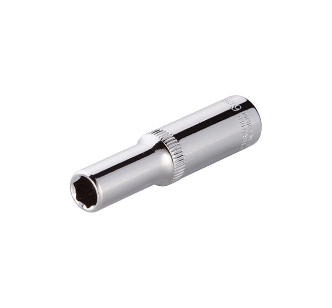Головка шестигранная удлиненная STORM 1/4", 6 мм, Cr-V INTERTOOL ET-0456