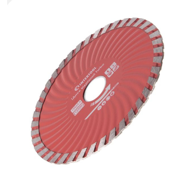 Диск отрезной TURBO 125 мм, алмазный 22-24% INTERTOOL CT-2007