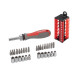 отвертка с храповым механизмом и комплектом насадок 31 ед. INTERTOOL VT-3374