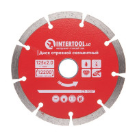 Диск сегментный отрезной 125 мм, алмазный 22-24% INTERTOOL CT-1007