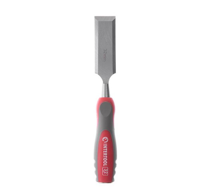 Стамеска 32 мм, Cr-V, двухкомпонентная рукоятка INTERTOOL HT-3532