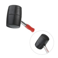 Киевлянка резиновая 900 г, черная резина, металлическая ручка INTERTOOL HT-0233