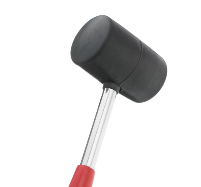 Киевлянка резиновая 680 г, черная резина, металлическая ручка INTERTOOL HT-0232