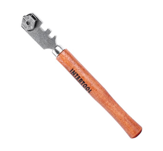 Стеклорез с 6-ю роликами INTERTOOL HT-0521