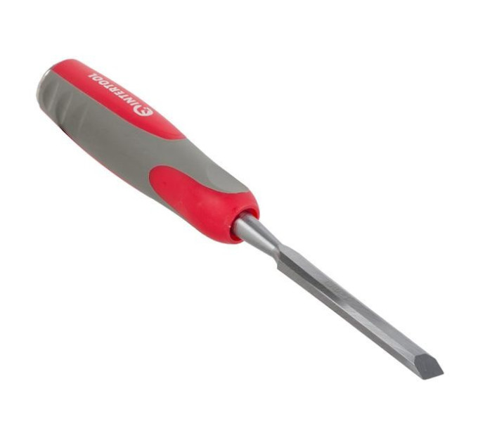 Стамеска 12 мм, Сr-V, двухкомпонентная рукоятка INTERTOOL HT-3512