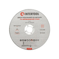 Диск отрезной по металлу 150*1.6*22.2 мм INTERTOOL CT-4011