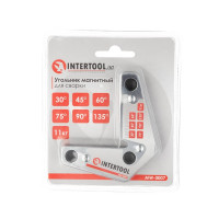 Кутник магнітний для зварювання, 15°, 60°, 90°, 120°, 11 кг, 75*85 мм INTERTOOL MW-0007 Кутник магнітний для зварювання, 15°, 60°, 90°, 120°, 11 кг, 75*85 мм INTERTOOL MW-0007