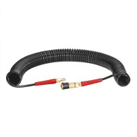 Шланг BLACK M-Flex STORM, 15 м, 5,5*8 мм, спиральный полиуретановый с поворотным шарниром, латунными быстроразъемными соединениями INTERTOOL PT-1791 Шланг BLACK M-Flex STORM, 15 м, 5,5*8 мм, спиральный полиуретановый с поворотным шарниром, латунными быстроразъемными соединениями INTERTOOL PT-1791
