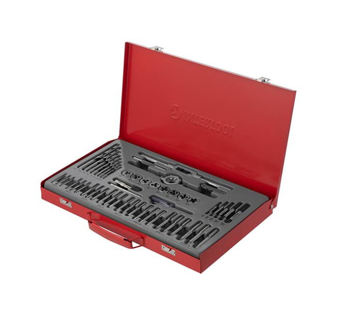 набор плашек M3-M12, метчиков M3-M12, 52 ед. INTERTOOL SD-8052