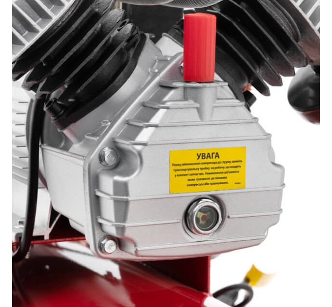 Компрессор 100 л, 3 кВт, 220 В, 10 атм, 420 л/мин, 2 цилиндра INTERTOOL PT-0008
