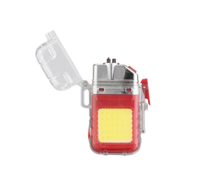 Фонарь брелок с плазменной зажигалкой INTERTOOL LB-0165