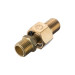Шарнір поворотний, зовнішня різьба 1/4 "- 1/4", латунь, STORM INTERTOOL PT-2208