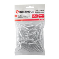 Заклепка алюминиевая 4.8*22.0 мм, 50 ед. INTERTOOL RT-4822