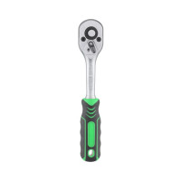 Рукоятка с храповым механизмом 1/4", 72 зуба, Cr-V INTERTOOL HT-2124