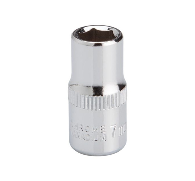 Головка шестигранная STORM 1/4", 7 мм, Cr-V INTERTOOL ET-0437