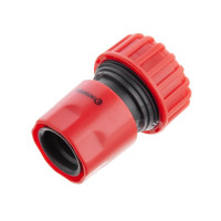 Коннектор 1/2" с аквастопом для шланга 3/4" INTERTOOL GE-1020