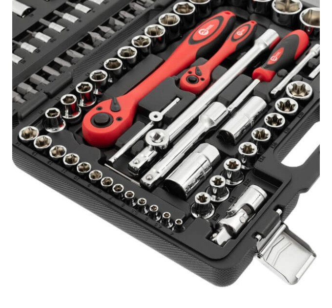 Профессиональный набор инструментов 1/2", 1/4", 108 ед., Cr-V INTERTOOL ET-6108