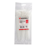 Хомут пластиковий 3,6*150 мм, білий, 100 од. INTERTOOL TC-3615