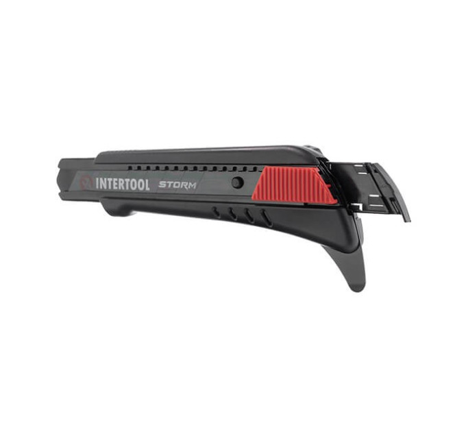 Ніж сегментний 18 мм, для лінолеуму, металева напрямна, STORM INTERTOOL HT-0538