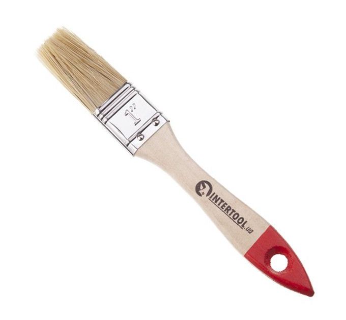 Кисть флейцевая 25*10*42 мм INTERTOOL KT-1225