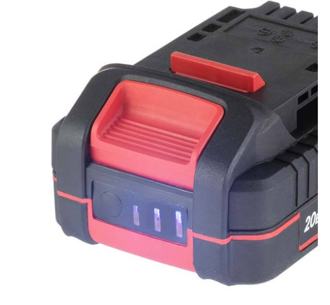 Аккумулятор 20 В, Li-ion, 2.0 Ач, индикатор уровня заряда INTERTOOL WT-0340