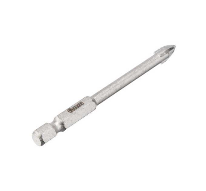Сверло по стеклу и керамике 6 мм, HEX 1/4" (6.35 мм) INTERTOOL SD-0286