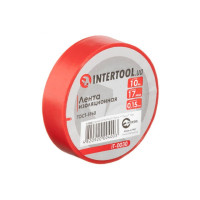 Лента изоляционная 10 м, 17*0.15 мм, красная INTERTOOL IT-0030