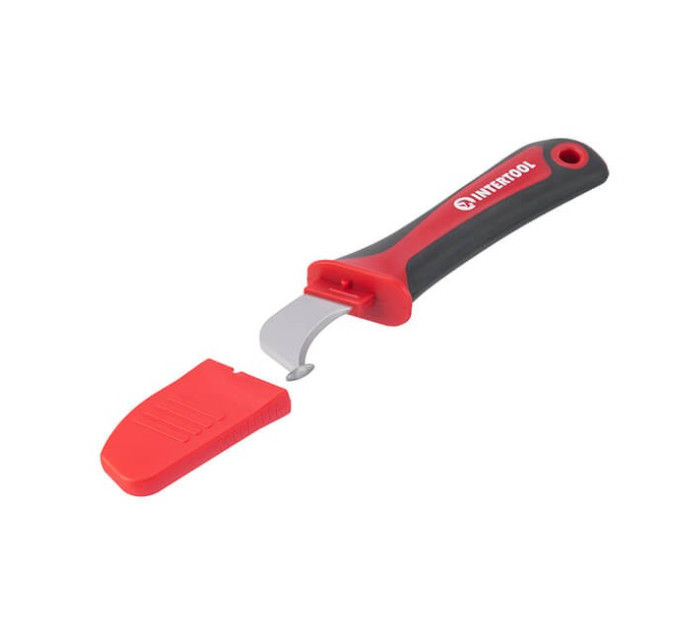 Ніж для зняття ізоляції з п'ятою INTERTOOL HT-0562
