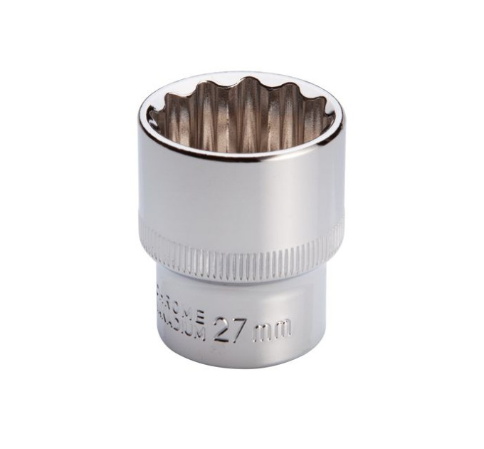 Головка двенадцатигранная STORM 1/2", 27 мм INTERTOOL ET-0227