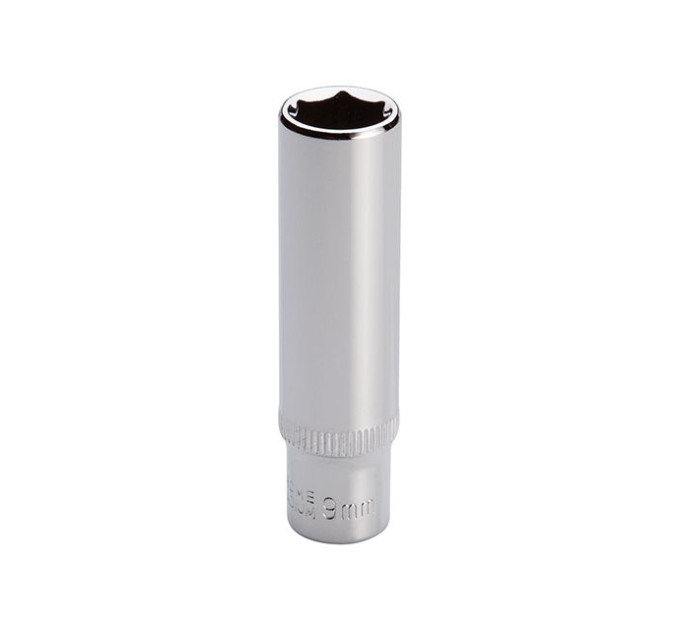 Головка шестигранна подовжена STORM 1/4", 9 мм, Cr-V INTERTOOL ET-0459