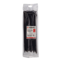 Хомут пластиковий 3,6*250 мм, чорний, 100 од. INTERTOOL TC-3626