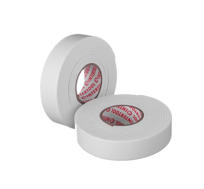 Скотч двухсторонний на вспененной основе 1,5м, 19мм INTERTOOL KT-0971