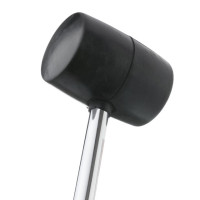 Киевлянка резиновая 900 г, черная резина, металлическая ручка INTERTOOL HT-0233