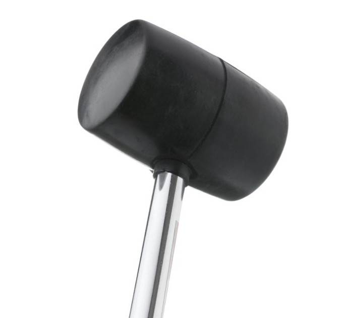Киянка гумова 900 г, чорна гума, металева ручка INTERTOOL HT-0233