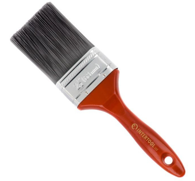 Пензель флейцевий "Лакра", 63*17*70 мм, пластикова ручка INTERTOOL KT-1463