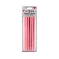 комплект стержней клеевых розовых 11,2*200 мм, 12 ед. INTERTOOL RT-1046