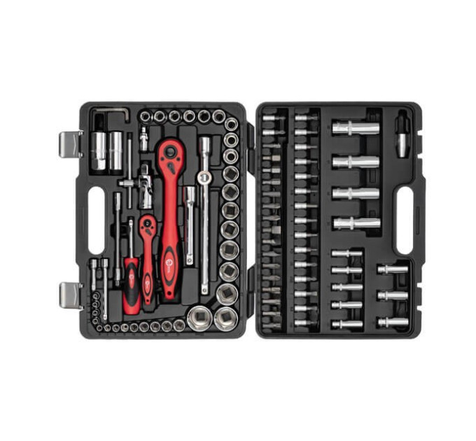 Профессиональный набор инструментов 1/2", 1/4", 94 ед., Cr-V INTERTOOL ET-6094