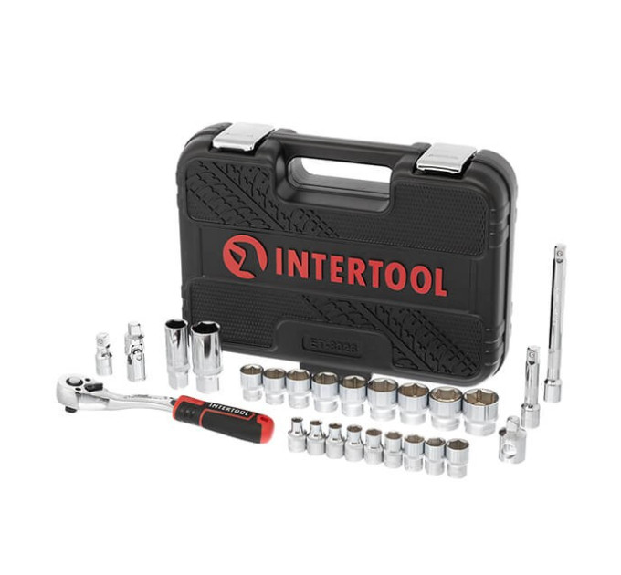 Набор инструментов 26 ед., STORM, 3/8", Cr-V INTERTOOL ET-8026
