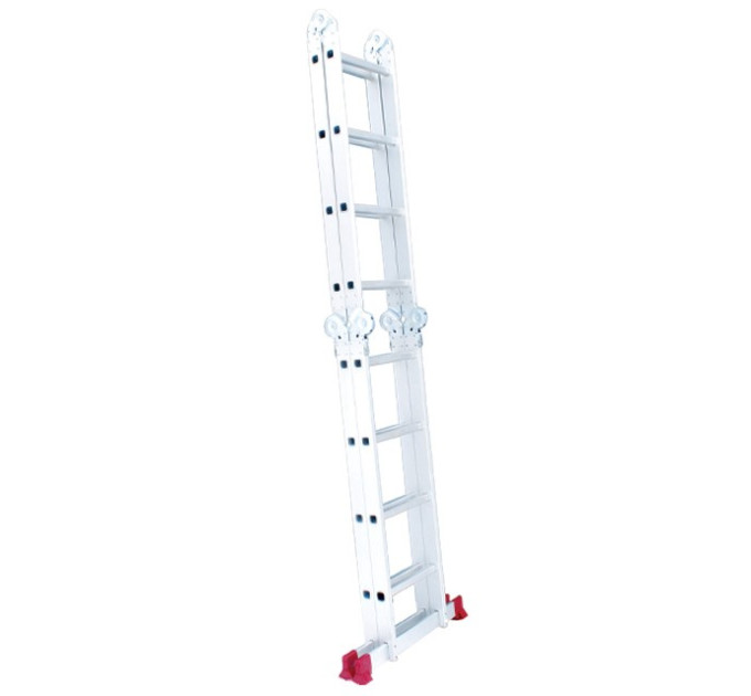 Лестница алюминиевая трансформер 4*4 сход., 4,7м INTERTOOL LT-0029