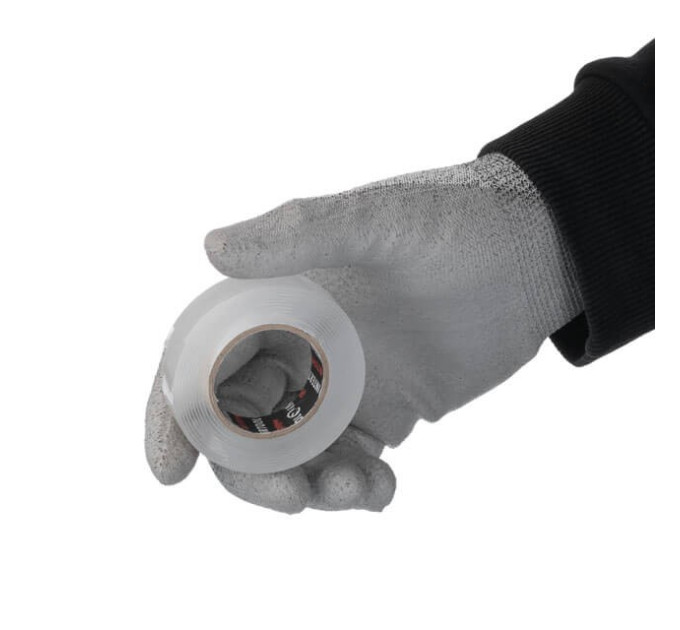 Стрічка клейка двостороння POWER FIX 2 м, 15*1 мм, прозора, акрил, STORM INTERTOOL KT-0825
