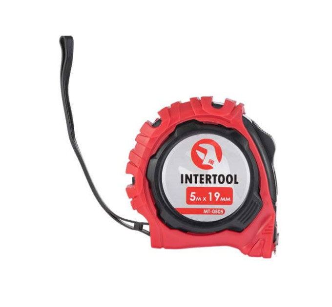 Рулетка с фиксатором 5 м "Магнит" INTERTOOL MT-0505
