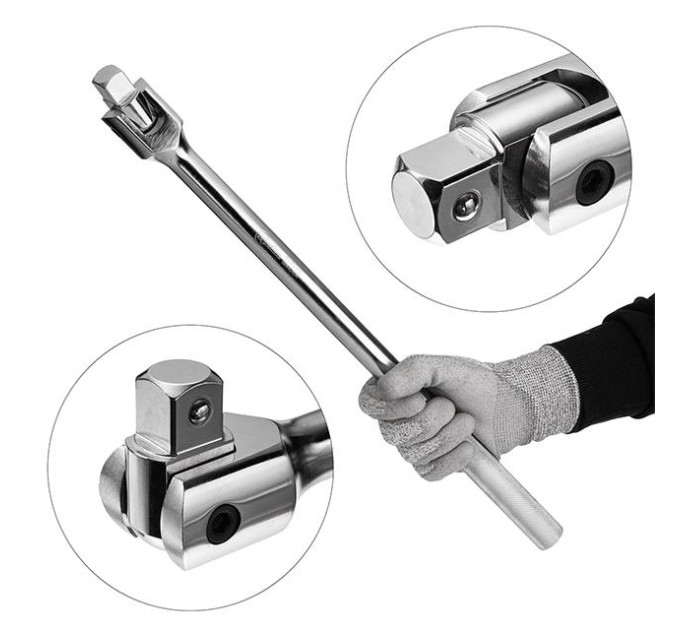 Вороток с шарниром STORM 3/4", 480 мм, Cr-V INTERTOOL ET-1037