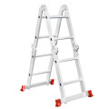 Лестница из алюминия, многофункциональная, трансформер, 4*2, 2,38м INTERTOOL LT-0028
